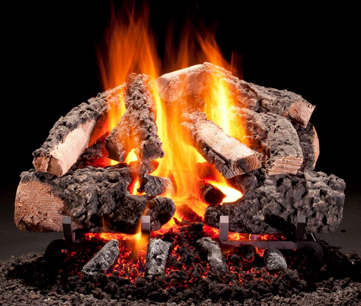Hargrove Premium Products Rustic Timbers Cropped bûches à gaz – Passion Feu