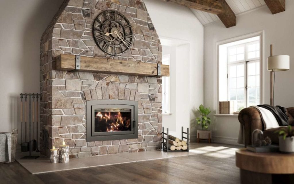 There are several considerations that will determine the amount of firewood needed for a heating season. Let’s discuss those factors and try to help you plan for the next couple of heating seasons. THE IMPORTANT QUESTIONS TO ASK 1) How much space are you trying to heat? 2) Are you a serious wood burner or more of a recreational user? 3) What type of fireplace or stove do you have? 4) How large is your fireplace or stove? 5) Where is your home located? 6) How is it insulated and orientated? 7) What type of wood are you going to use? Let’s discuss each of these in detail and you’ll get a better understanding of how much wood you might use. CONSIDERATIONS: Is your objective to heat your entire home, or just a portion of it? Consider a centrally located wood burning fireplace, stove or forced air furnace if your intentions are to heat the entire house. Moving the air within your home is important. Whether it’s with ceiling fans, an oscillating floor fan or maybe turning your conventional furnace fan to the “on” position, your objective is to get the air circulating to eliminate cold and hot spots within the house. Fireplaces, stoves and furnaces come in lots of different sizes. Take note of the size of the firebox. The larger the firebox (in cubic feet), the more wood it will hold, the longer the wood will last and the more heat it will produce. [SEE LINKS: WOOD BURNING STOVE or WOOD BURNING FIREPLACES] Remember, this is not an exact science. There are lots of variables. But generally speaking, fireboxes of 1.6 cubic feet and smaller will heat up to 1000 square feet of space. Fireboxes up to 2.8 cubic feet will heat up to 2000 square feet and the largest fireboxes, over 2.9 cubic feet will heat up to 3000 square feet of well insulated space. Your WE LOVE FIRE expert can assist you with this. If you’re planning to heat the entire house, you will need to size the equipment for the worst-case weather scenario in the winter. Are you in northern Minnesota or southern Missouri? The northeast or the Pacific northwest? Obviously, your address will make a huge difference in product selection. [SEE LINK: BTU CALCULATOR] Maybe you’re more of a “recreational” wood burner? That is, one who wants to enjoy an occasional fire on weekends or while entertaining. It’s likely that a smaller appliance will nicely suit your needs. OTHER POINTS TO PONDER: The age of the house and type of construction will make a huge difference in the amount of wood you’ll use during a heating season. For example, is yours a 100-year-old brick or stone two story farmhouse? Maybe a 1970’s or 80’s ranch style home? These heating needs will be significantly greater than a similar style house built within the past few years. Yes, windows can be replaced in an older home and cracks sealed up, but sidewall and foundation insulation are difficult and expensive to retrofit to an older home. Orientation of the house can be important, too. A southern exposure with lots of solar gain in the wintertime can provide wonderful daytime heating. Conversely, if you have a spectacular view to the north, plan accordingly and invest in good windows! EFFICIENCIES vs AETHETICS? The efficiency of today’s EPA certified wood burning equipment is extremely solid. There’s lots of great equipment on the market. The manufacturers that your nearby WE LOVE FIRE dealer represent are the best in the industry. Decide how you want to heat . . . . with a fireplace, stove or furnace. If it’s a fireplace or stove, we can help with the sizing issues described above. Our advice: buy something you like the looks of. Keep in mind this will be in your living or family room without a fire going for many more hours over the course of a year, than with a fire burning in it. So, purchase equipment and accessories that fit your décor and lifestyle. And if it’s a wood burning furnace, who cares what it looks like! It’s going to be out of site in the basement! Just buy a reliable, dependable, proven brand. Difference types and species of wood will produce similar amounts of heat, pound for pound. Hardwoods are considerably denser than softwoods so they will burn for a much longer period of time. [SEE LINK: WHAT WOOD TO BURN IN MY FIREPLACE?] HOW MUCH TO CUT OR BUY? A cord of wood is a pile that is cut and stacked and measures 4” wide x 4” high x 8’ long. If you are a serious wood-burner and plan to heat a 20-year-old, 2000 square foot house in a cold climate, plan for 4 or 5 cords of dry, seasoned hardwood. A recreational burner should plan two cords. If you’re in a mild climate, cut this amount in half. When trying to figure out how much wood you’ll need, estimate on the heavy side. Just keep it covered and whatever isn’t used this year, can be first in the firebox next year!