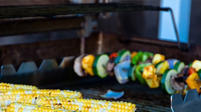 Légumes sur un grill