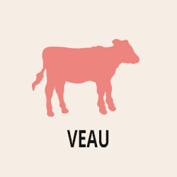 Section de veau