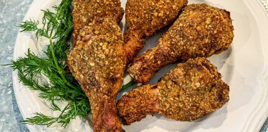 Pilons de poulet « frits » sur le barbecue