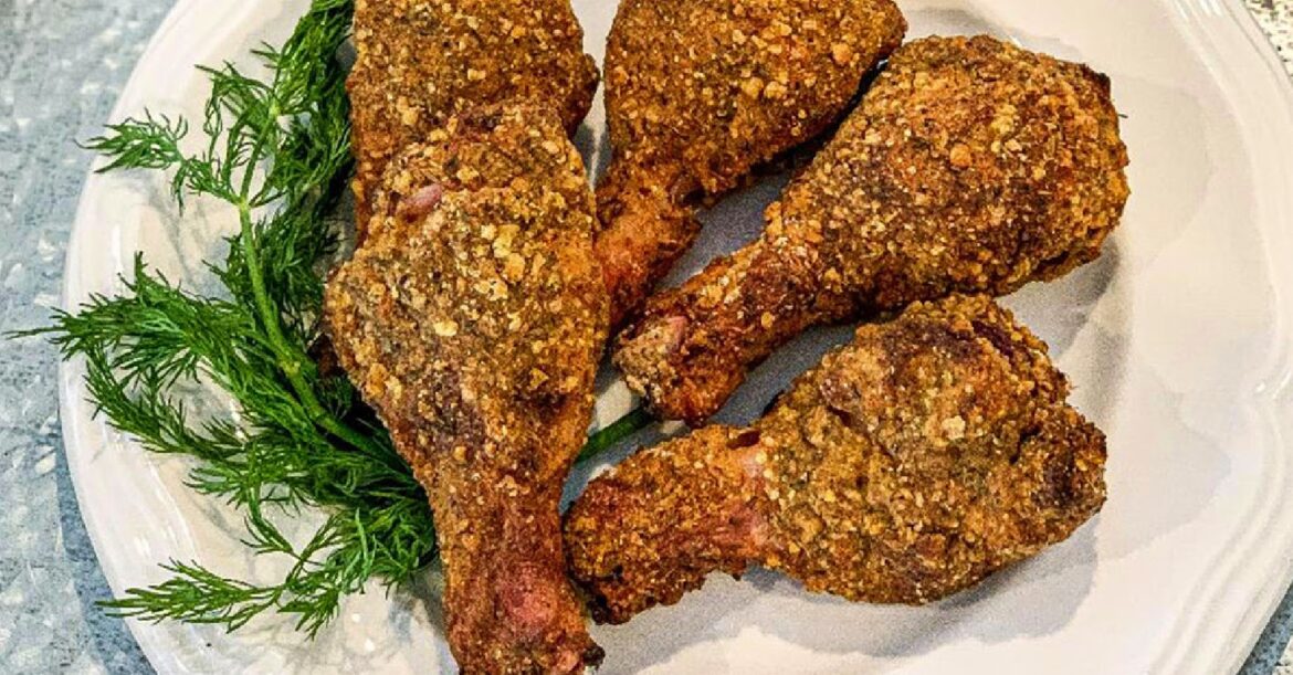 Maddie & Kiki’s Kettle Fried Chicken Legs recipe, recette pilons de poulet frits BBQ