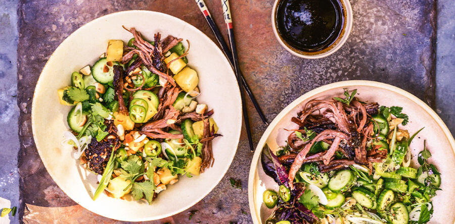 Salade vietnamienne à la brisket croquante de Steven Raichlen