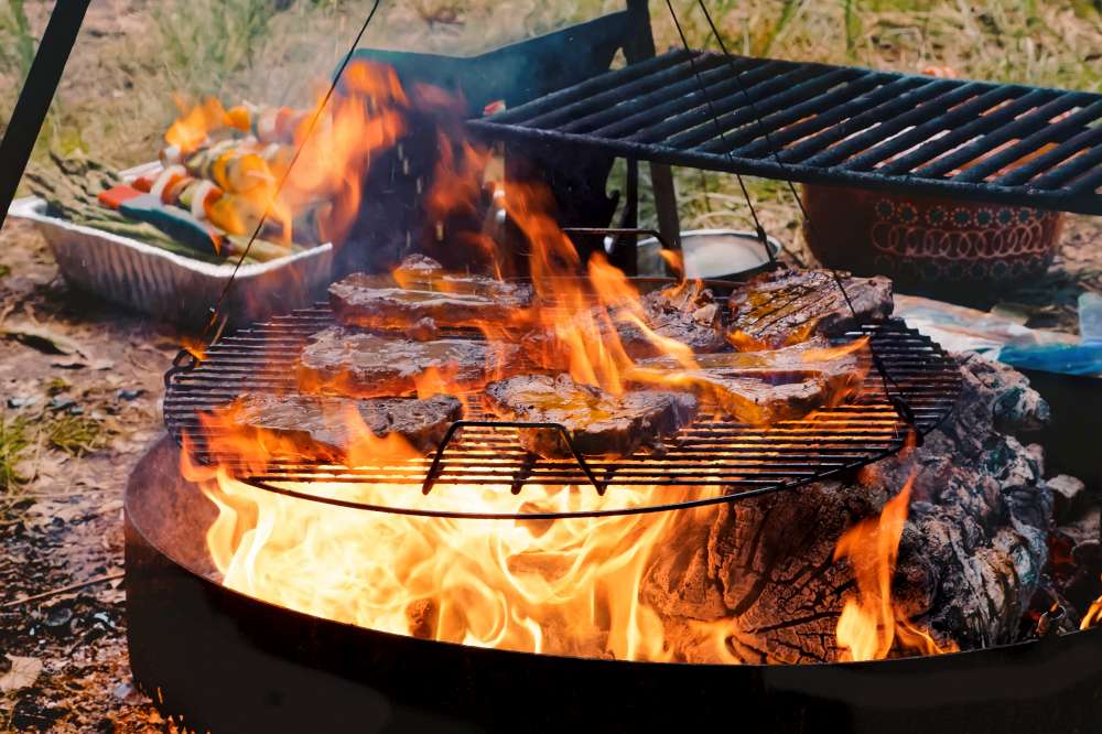 Que dite-vous d'un festin en forêt? Comment cuisiner sur votre foyer extérieur? Cuisiner sur votre "pit à feu" à la maison ou en camping!