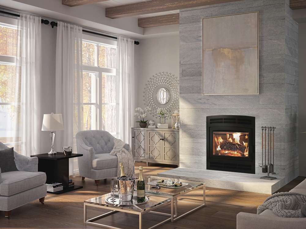 Foyer au bois Elégance 40 par Ambiance. Quelle taille de foyer ai-je besoin?