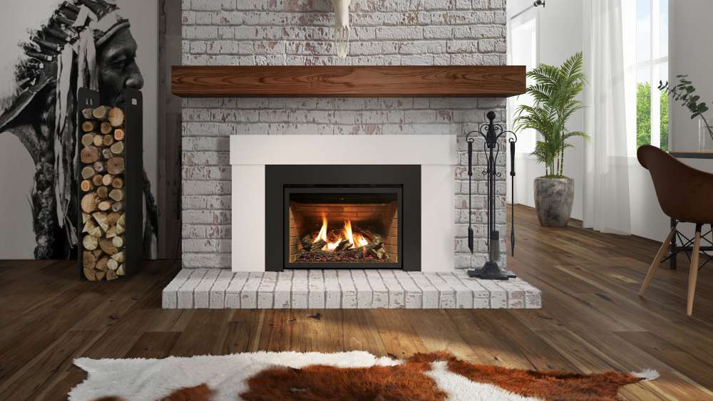 Foyer encastrable au gaz Inspiration 29 d'Ambiance avec tablette de foyer Ambiance Lexington. Comment fonctionnent les foyers encastrables?