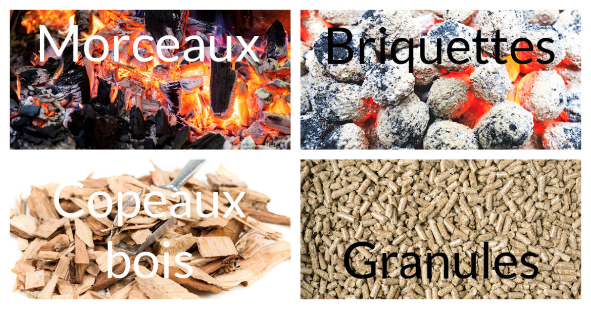 BBQ Charbon, briquettes de bois, morceaux de bois, granules de bois, copeaux de bois, Le parfait BBQ low and slow